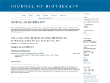 Tablet Screenshot of journalofbiotherapy.org